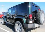 2012 Jeep Wrangler Unlimited Black Forest Green Pearl