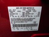 2011 Edge Color Code for Red Candy Metallic - Color Code: U6
