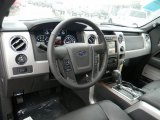 2012 Ford F150 Lariat SuperCrew Black Interior