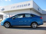 2012 Blue Candy Metallic Ford Fiesta SEL Sedan #59669229