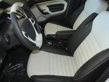 2012 Ford Fiesta SEL Sedan Oxford White/Charcoal Black Interior