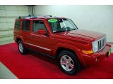 Inferno Red Crystal Pearl Jeep Commander in 2010
