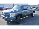2009 Blue Granite Metallic Chevrolet Silverado 1500 LT Crew Cab 4x4 #59689086
