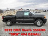 2012 Onyx Black GMC Sierra 3500HD Denali Crew Cab 4x4 #59689554