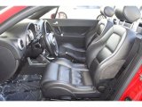 2001 Audi TT 1.8T quattro Roadster Ebony Black Interior
