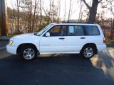 Aspen White Subaru Forester in 2001