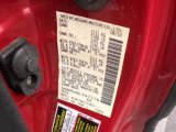 2010 Frontier Color Code for Red Brick - Color Code: NAC