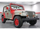 1994 Jurassic Park Tan/Red Jeep Wrangler SE 4x4 #59689442