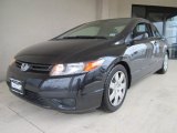 2007 Nighthawk Black Pearl Honda Civic LX Coupe #59739252