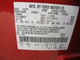 2010 Edge Color Code for Red Candy Metallic - Color Code: U6