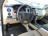 2012 Ford F150 Lariat SuperCrew 4x4 Pale Adobe Interior