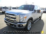 2012 Ingot Silver Metallic Ford F250 Super Duty Lariat Crew Cab 4x4 #59738789