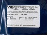2012 VPG MV-1 DX Info Tag