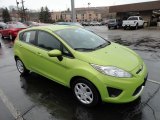 2012 Lime Squeeze Metallic Ford Fiesta SE Hatchback #59797268