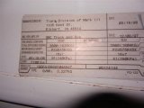 1998 GMC Savana Van 1500 Passenger Conversion Info Tag