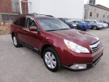 Ruby Red Pearl Subaru Outback in 2011