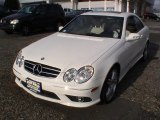 2009 Arctic White Mercedes-Benz CLK 550 Coupe #59797088