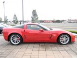 Victory Red Chevrolet Corvette in 2009