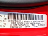 2011 Ram 1500 Color Code for Flame Red - Color Code: PR4