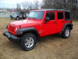 2012 Flame Red Jeep Wrangler Unlimited Sport S 4x4 #59797699