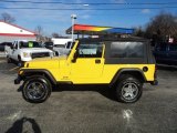 2004 Solar Yellow Jeep Wrangler Unlimited 4x4 #59797693