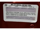 1977 Cadillac Coupe DeVille  Info Tag