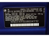 2008 BMW M3 Sedan Info Tag