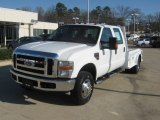 2008 Oxford White Ford F350 Super Duty XLT Crew Cab 4x4 Chassis #59860292