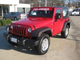 2011 Flame Red Jeep Wrangler Sport 4x4 #59860290