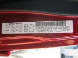 2012 Wrangler Unlimited Color Code for Deep Cherry Red Crystal Pearl - Color Code: PRP