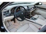 2009 BMW 7 Series 750i Sedan Oyster Nappa Leather Interior
