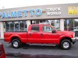 Red Ford F250 Super Duty in 2004