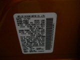 2008 Rogue Color Code for Orange Alloy Metallic - Color Code: A55