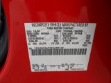 2002 F350 Super Duty Color Code for Red - Color Code: F1