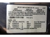2007 Suzuki XL7  Info Tag