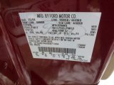 2005 F250 Super Duty Color Code for Dark Toreador Red Metallic - Color Code: JM