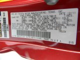 2012 Tacoma Color Code for Barcelona Red Metallic - Color Code: 3R3
