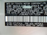 2012 Corolla Color Code for Classic Silver Metallic - Color Code: 1F7