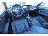 2009 BMW 5 Series 535xi Sedan Black Interior