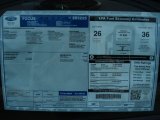 2012 Ford Focus S Sedan Window Sticker