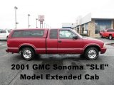 2001 Cherry Red Metallic GMC Sonoma SL Extended Cab #60009722