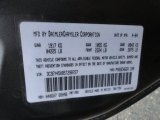 2005 PT Cruiser Color Code for Graphite Gray Metallic - Color Code: PDR