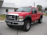 2010 Ford F250 Super Duty Vermillion Red