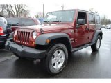 2007 Red Rock Crystal Pearl Jeep Wrangler Unlimited X 4x4 #60009644