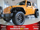 2012 Dozer Yellow Jeep Wrangler Unlimited Sport S 4x4 #60045240