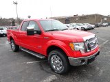2012 Race Red Ford F150 Lariat SuperCab 4x4 #60045227