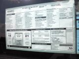 2011 GMC Sierra 1500 SLE Crew Cab Window Sticker