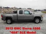 2012 Steel Gray Metallic GMC Sierra 1500 SLE Extended Cab 4x4 #60045861