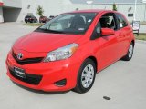 2012 Absolutely Red Toyota Yaris LE 3 Door #60045177