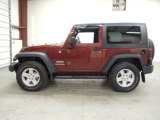 Red Rock Crystal Pearl Jeep Wrangler in 2010